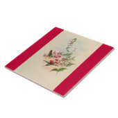 Carreau Faune florale d'animaux de fleurs d'oiseaux de (Côté)