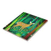 Carreau Faune tachetée dans un cadre forestier Imaginaire (Côté)