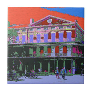 Carreau Fauvism : Bâtiment Pontalba de la Nouvelle-Orléans