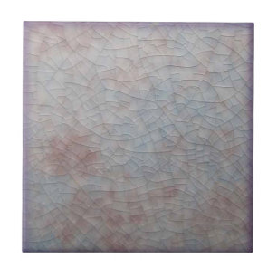 Carreau Faux Crackle Mottage bleu rose Repro