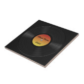 Carreau Faux disque vinyle fait sur commande (Côté)