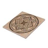 Carreau Faux Marbre Brown Beige Mosaïque Carrelage rétro (Côté)