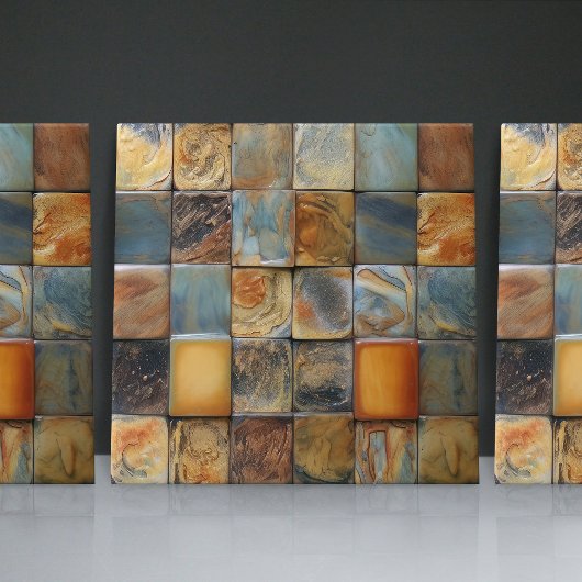 Carreau Faux Relief Floor Galets Terre Tone Décor Maison