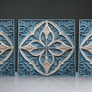 Carreau Faux relief floral carrelage marocain accent de dé