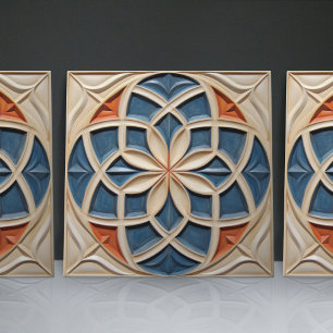 Carreau Faux relief floral carrelage marocain accent de dé