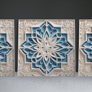 Carreau Faux relief floral carrelage marocain accent de dé