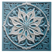 Carreau Faux Relief Floral Carrelage marocain Accueil Déco (Devant)