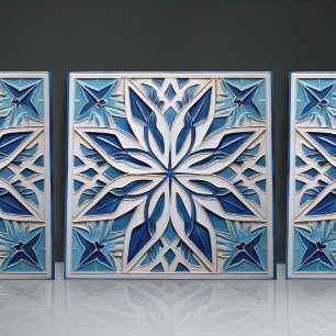 Carreau Faux Relief Floral Carrelage marocain Accueil Déco