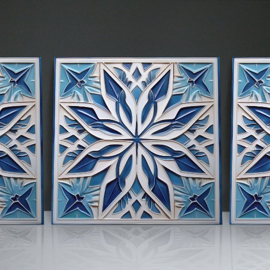 Carreau Faux Relief Floral Carrelage marocain Accueil Déco