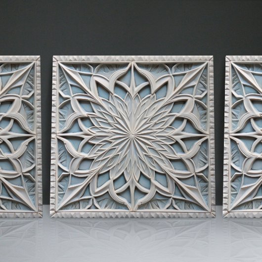 Carreau Faux Relief Floral Carrelage marocain Accueil Déco