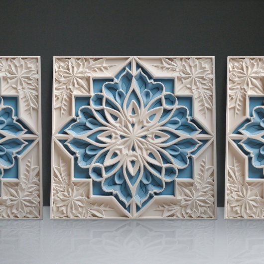 Carreau Faux Relief Floral Carrelage marocain Accueil Déco