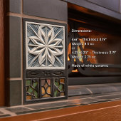 Carreau Faux Relief Floral Carrelage marocain Accueil Déco