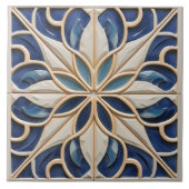 Carreau Faux Relief Floral Carrelage marocain Accueil Déco (Devant)