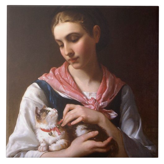 Carreau Favorite Kitten (par Émile Munier) (Devant)