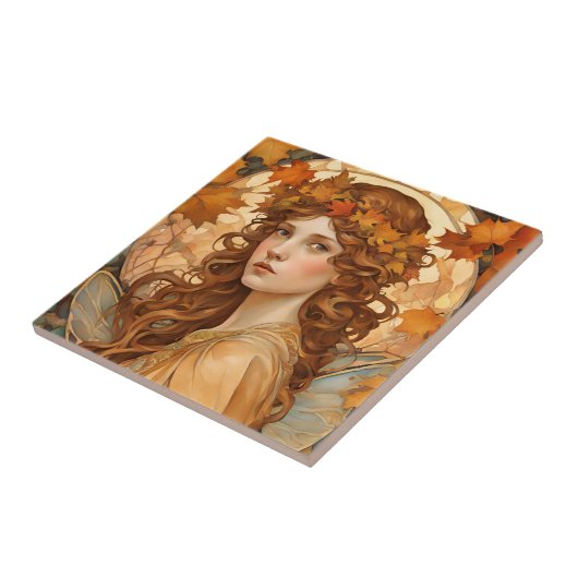 Carreau fée d'automne -artisanal (Côté)