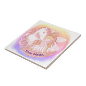 Carreau Fée et licorne (Côté)