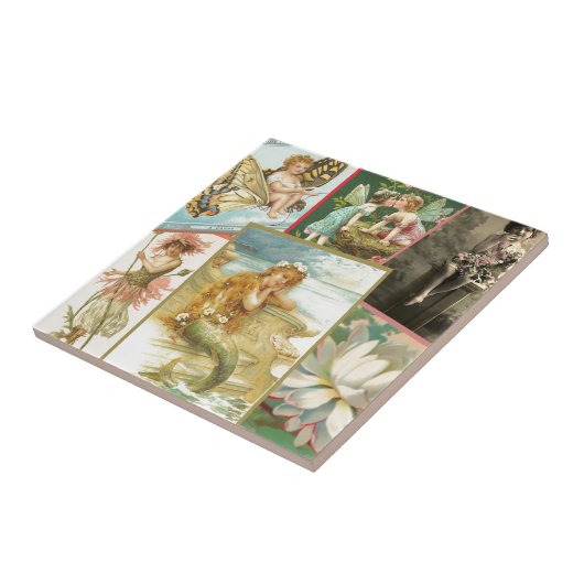 Carreau Fées vintages et sirènes (Côté)