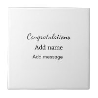 Félicitations ajouter un message de nom simple dip
