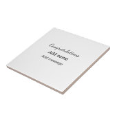 Carreau Félicitations ajouter un message de nom simple dip (Côté)