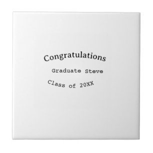 Carreau Félicitations diplômé nom promotion 20XX type w