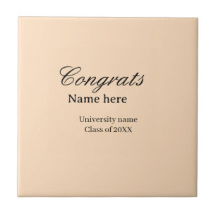 Carreau Félicitations diplômé nom université promotion 20X