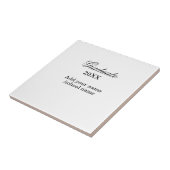 Carreau Félicitations simples de remise de diplôme minimal (Côté)