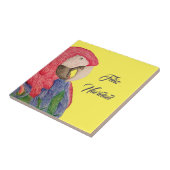 Carreau Feliz Navidad Parrot Christmas Macaw (Côté)