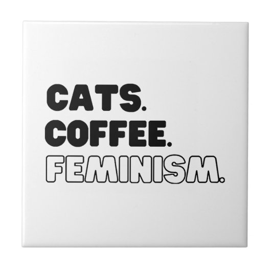 Carreau Féminisme du café des chats (Devant)