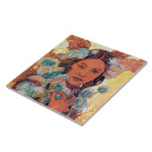 Carreau Femme amérindienne, Mucha (Côté)