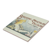 Carreau Femme Art Nouveau Chocolat (Côté)
