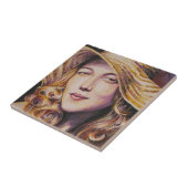 Carreau Femme avec le casquette (Côté)
