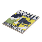 Carreau Femme caméra, photographe, Van Caspel (Côté)