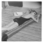 Carreau Femme de bronzage de Sun (Devant)