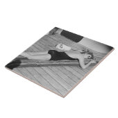 Carreau Femme de bronzage de Sun (Côté)