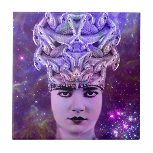 Carreau Femme de serpent Medusa (Devant)