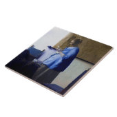 Carreau Femme en bleu, Johannes Vermeer (Côté)