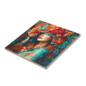 Carreau Femme Fleur (Côté)