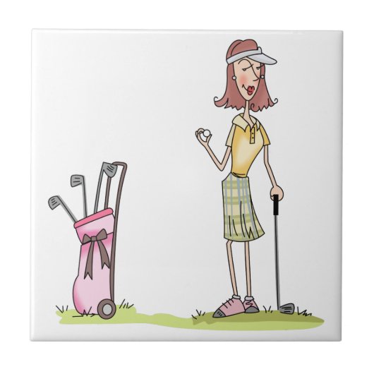 Carreau Femme Golfer (Devant)