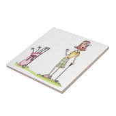 Carreau Femme Golfer (Côté)