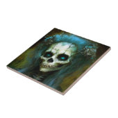 Carreau Femme morte Squelette Horreur (Côté)