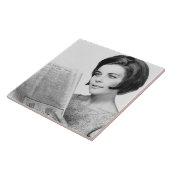 Carreau Femme Newpaper de lecture (Côté)