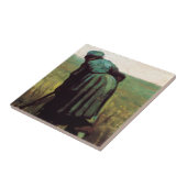 Carreau Femme paysanne creuser par Vincent van Gogh (Côté)