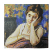 Carreau Femme penchée sur une chaise (Devant)