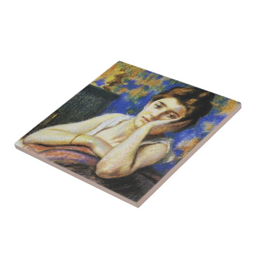 Carreau Femme penchée sur une chaise (Côté)