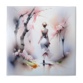 Carreau Femme solitaire marchant (Devant)