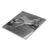 Carreau Femme sur le conseil de plongée (Côté)