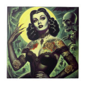 Carreau Femme Tattoo Goth (Devant)