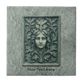 Carreau Femme verte - Pierre (Devant)