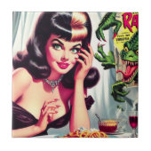 Carreau Femme vintage Vampire (Devant)