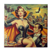 Carreau Femme vintage Vampire (Devant)